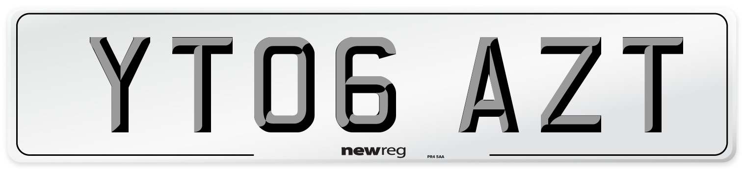 YT06 AZT Number Plate from New Reg